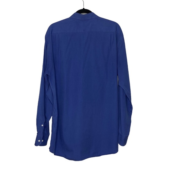 BOSS Hugo Boss Classic Blue Long Sleeve Dress Shirt Corporate Size 41/16 L EUC - Picture 5 of 14